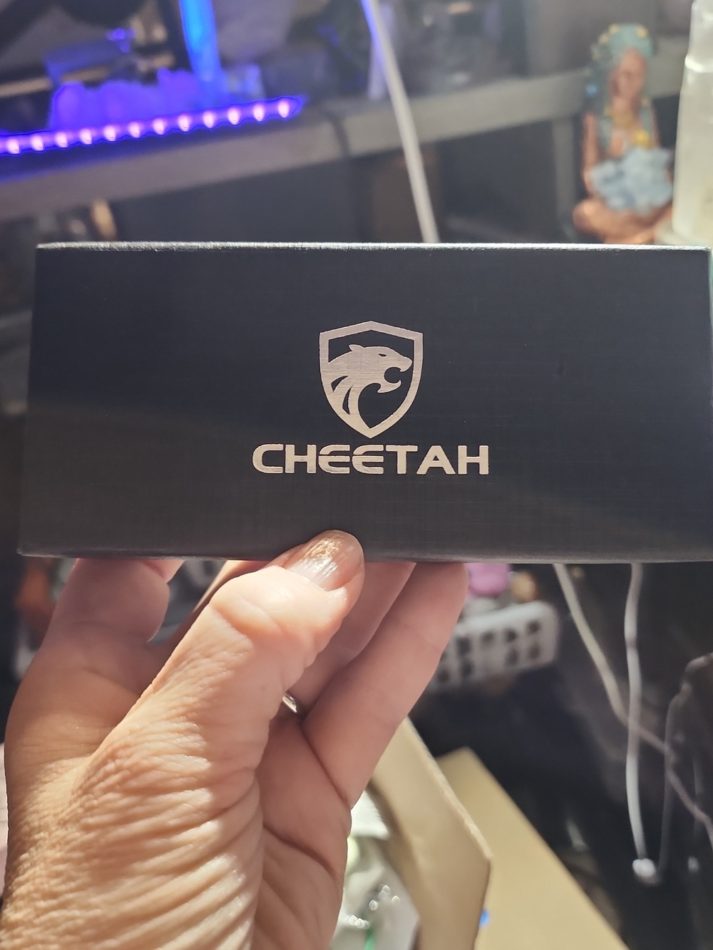 Cheetah Women’s Accessory Box in Black